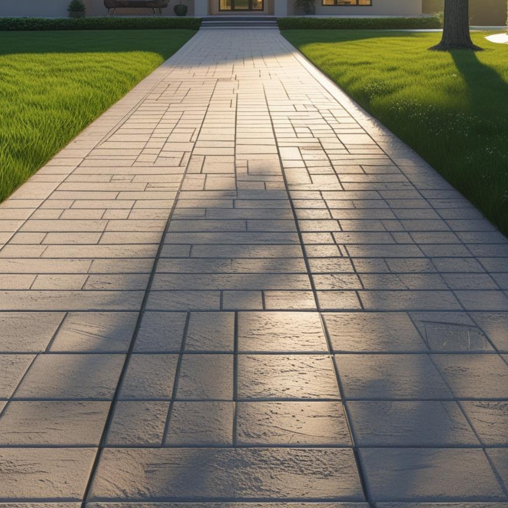 Driveway Concrete Paved in Bromborough